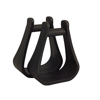 WESTRIDE 'Composite' Western Stirrups Black - Kids size