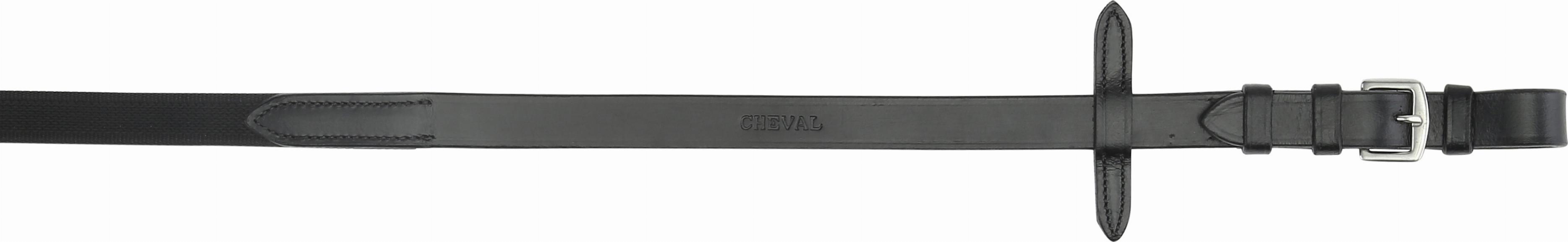 HorseGuard Cheval Supergrip Ohjat, 18 mm - Musta