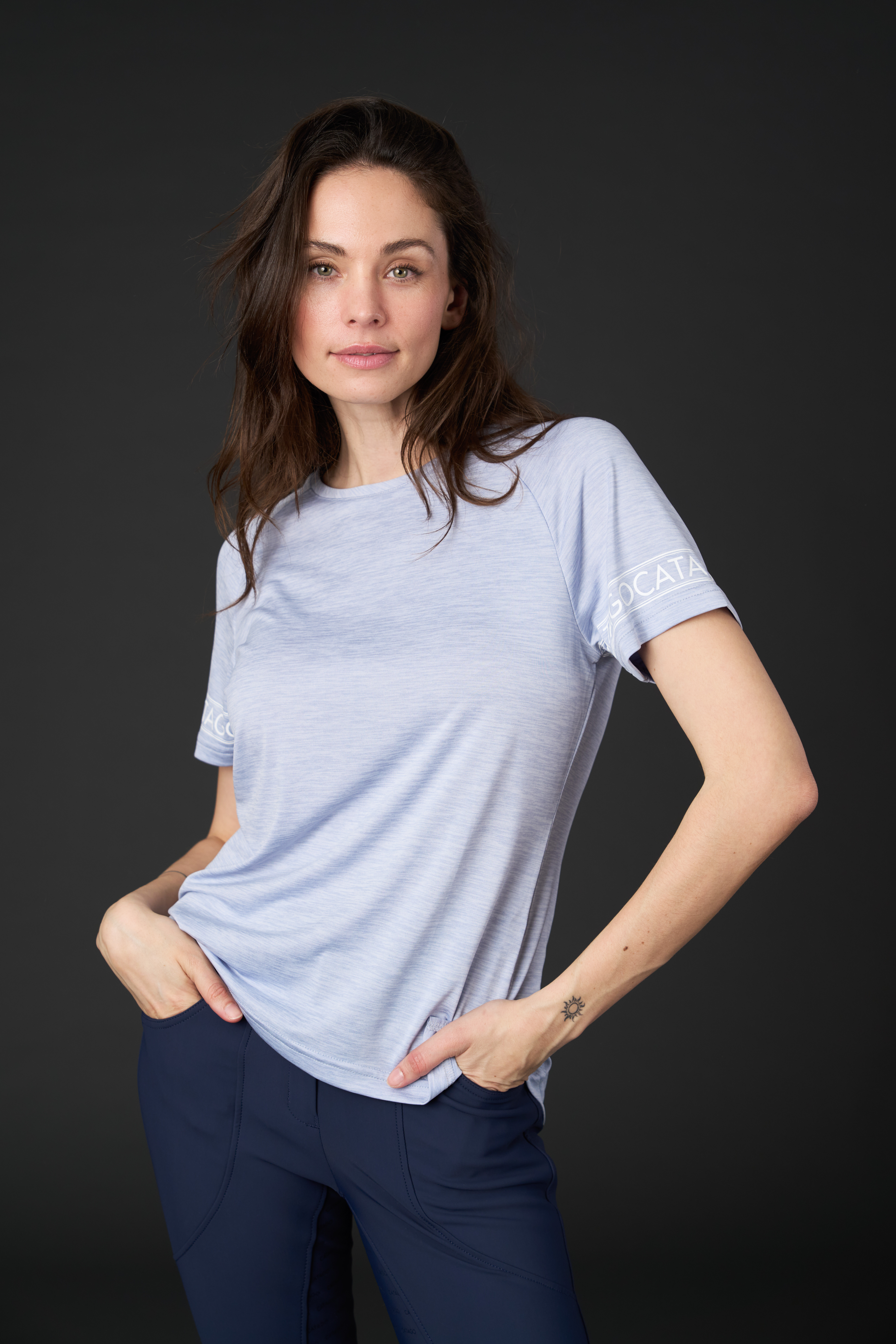 Catago Riga Short Sleeve T-Shirt - Xenon Blue Melange - 2