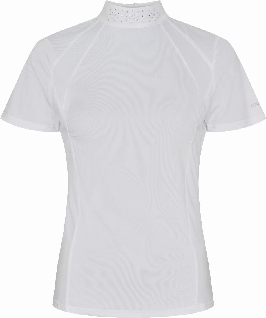 Equipage Krystal Short Sleeve Competition Top - White