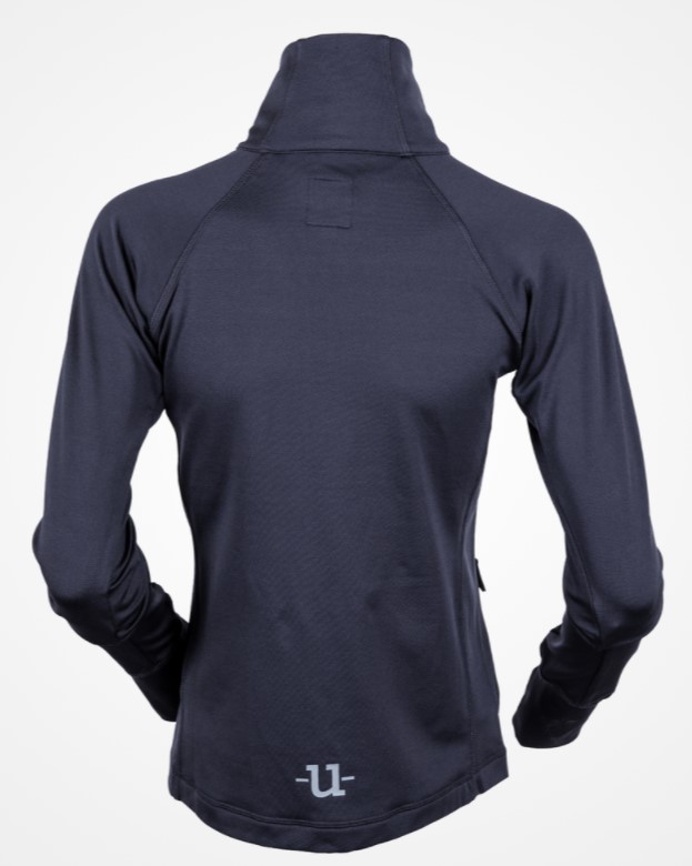Uhip Midlayer Stretch Full Zip - Nine iron grey