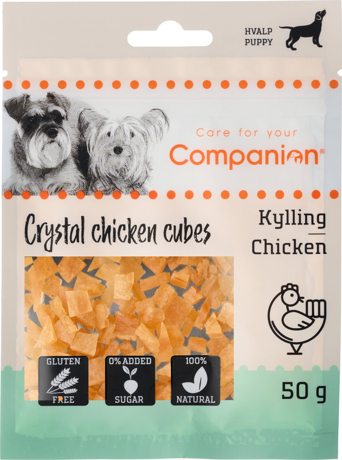 Companion Crystal cubes Puppy (chicken)