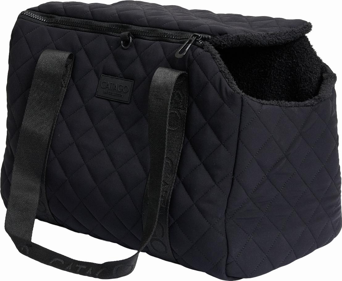 Catago Quilted Dog Carrier - Black