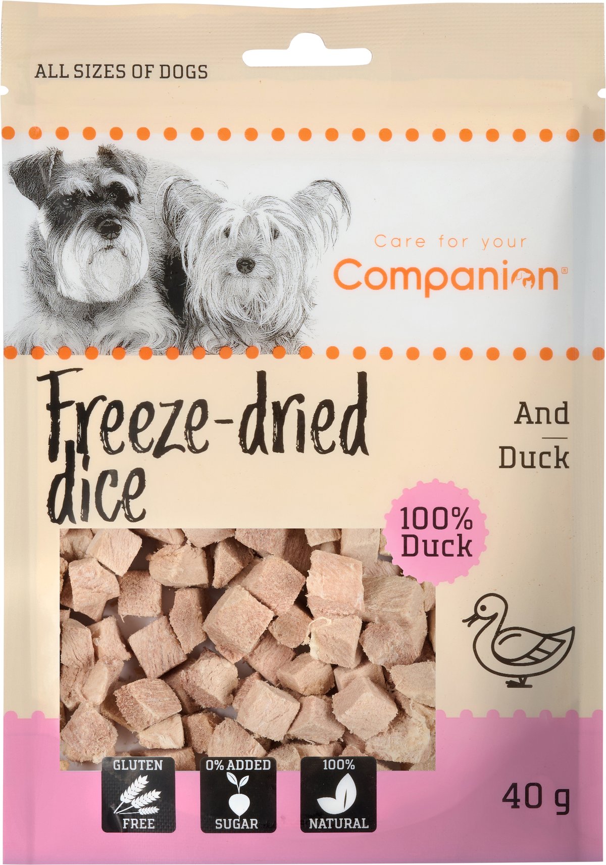 Companion freeze-dried dice - ankka