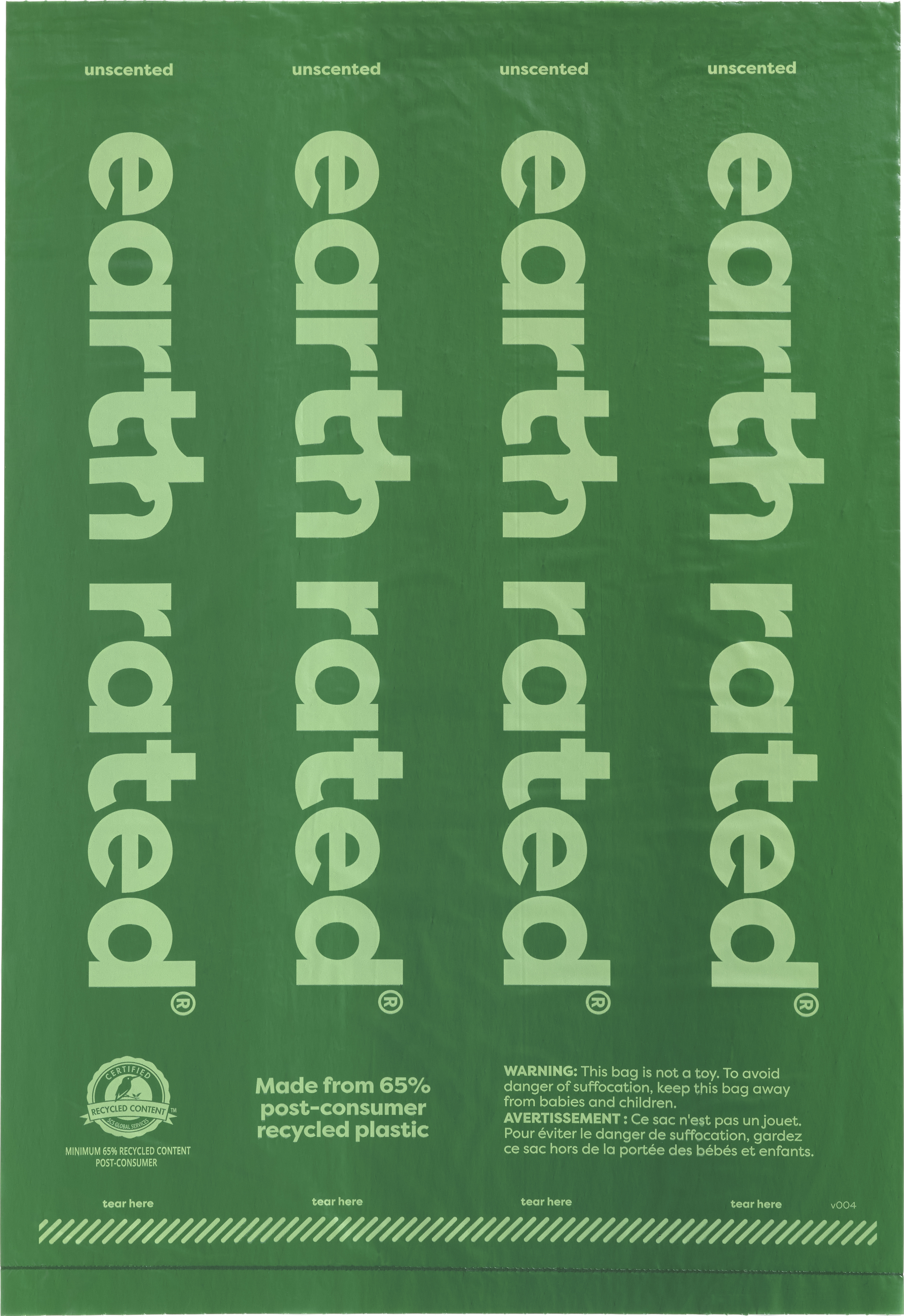Earth Rated Eco-Friendly Hundbajspåsar, 8 Rullar - Doftfri - Grön - 5