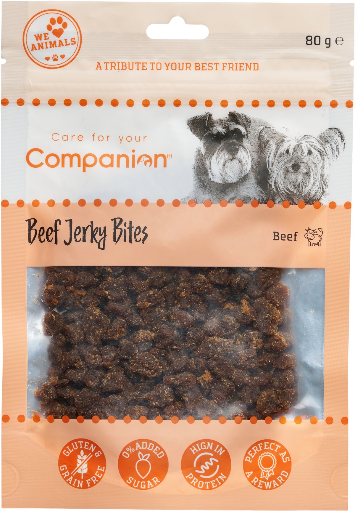 Companion Beef jerky bites - beef jerky in chunks