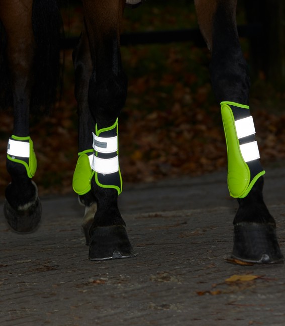 Waldhausen Reflective Fetlock Boots - Neon Yellow - 2
