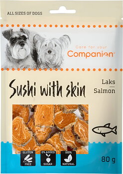 Companion skin wrapped sushi - salmon