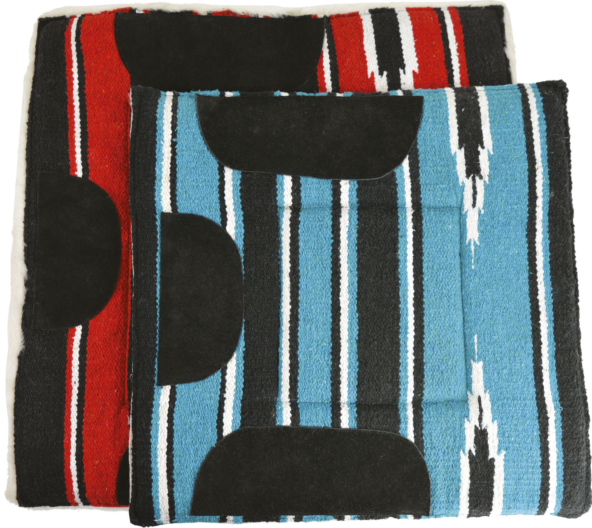 WESTRIDE Quilted Navajo Saddle Pad Red/Black/White - 3