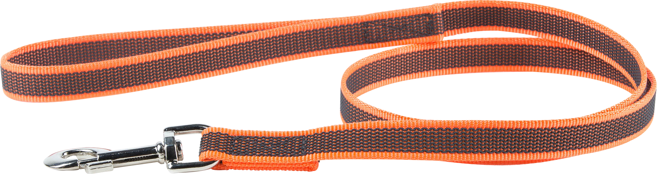 Julius-K9 Color&Gray Super-Grip Koppel Med Handtag, - Orange/Grå, 1 m
