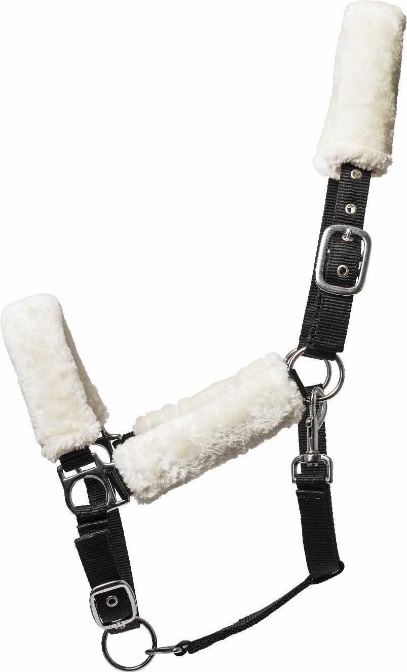 HorseGuard Nylongrimma med Fluff - Svart (Ponny)