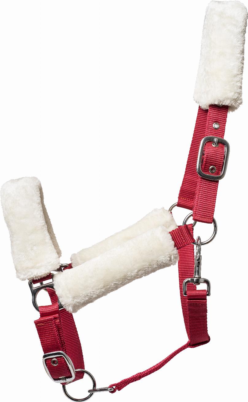 HorseGuard Nylongrimma med Fluff - Röd, X-Full