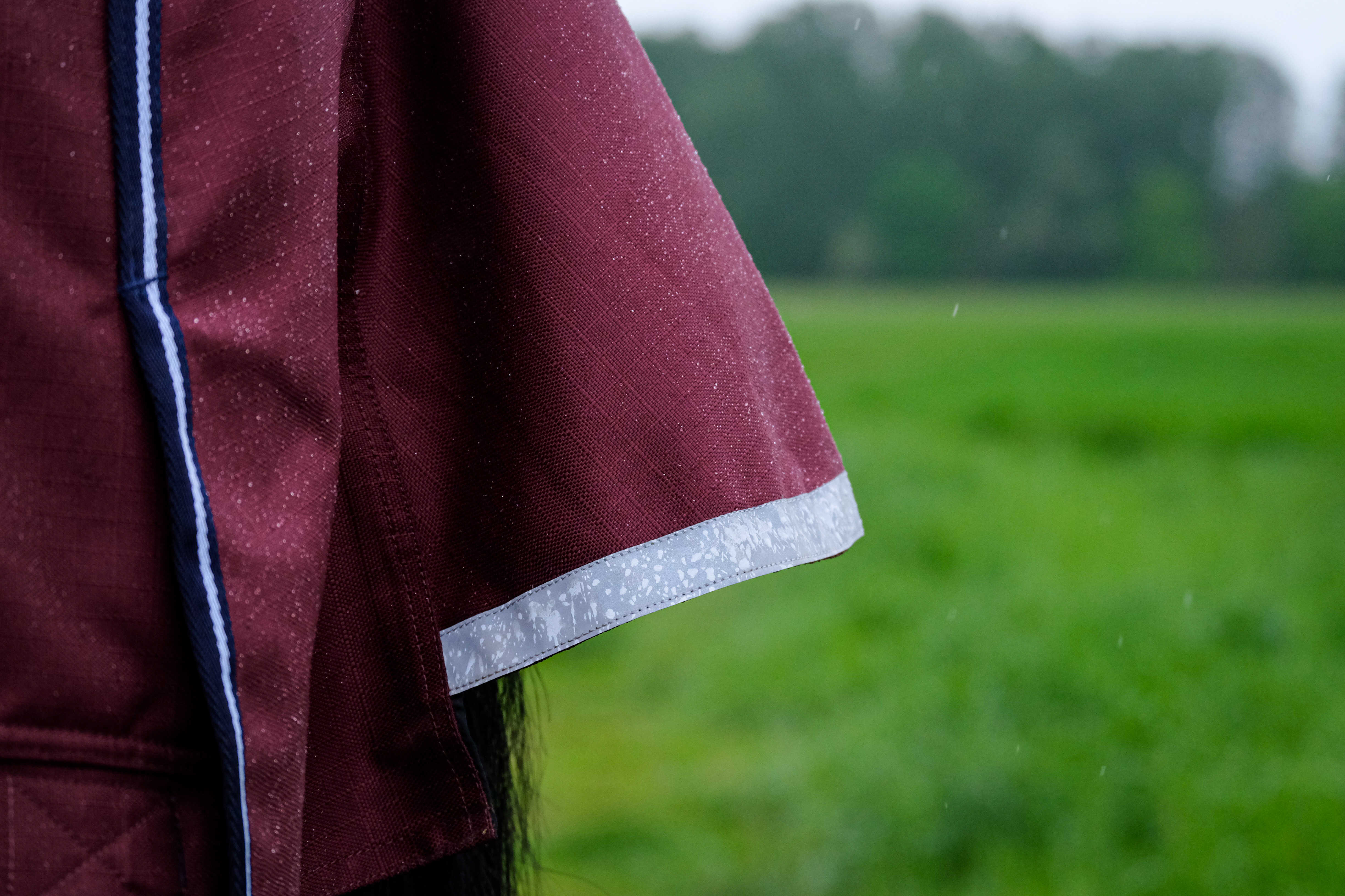 Equitheme Tyrex 1200 D Combo Ulkoloimi Kiinteällä Kaulakappaleella, 200 g Burgundy, 6'6 - 150 cm - 3