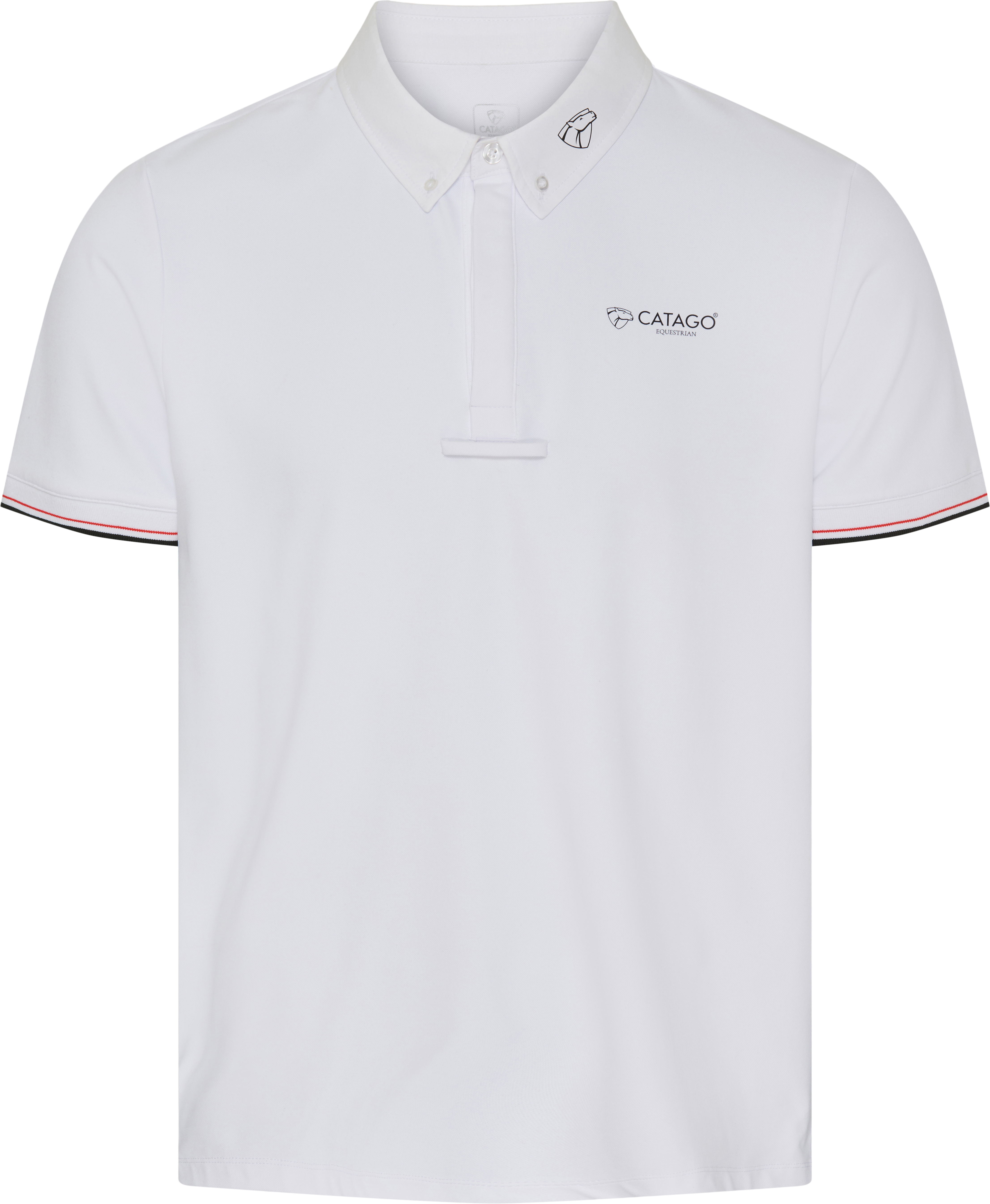 CATAGO MEN Nevin Tävlingspolo - Vit (3XS)