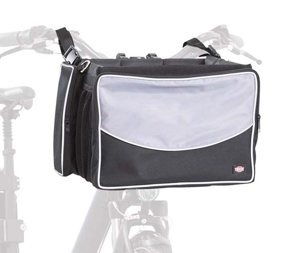 Trixie Cykelkorg Front 41x26x26cm - Svart/Grå - endast detta ex - 8