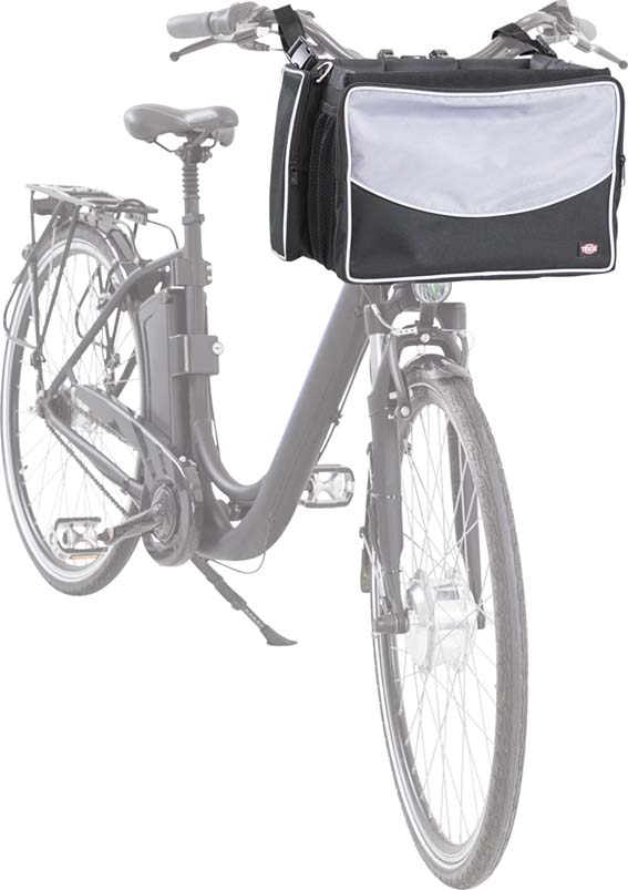 Trixie Cykelkorg Front 41x26x26cm - Svart/Grå - endast detta ex - 9