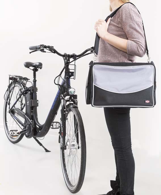 Trixie Cykelkorg Front 41x26x26cm - Svart/Grå - endast detta ex - 5