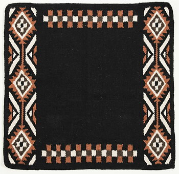 WESTRIDE Dakota Navajo By Franck Perret Westernpad Svart/Brun - 86 x 91 cm