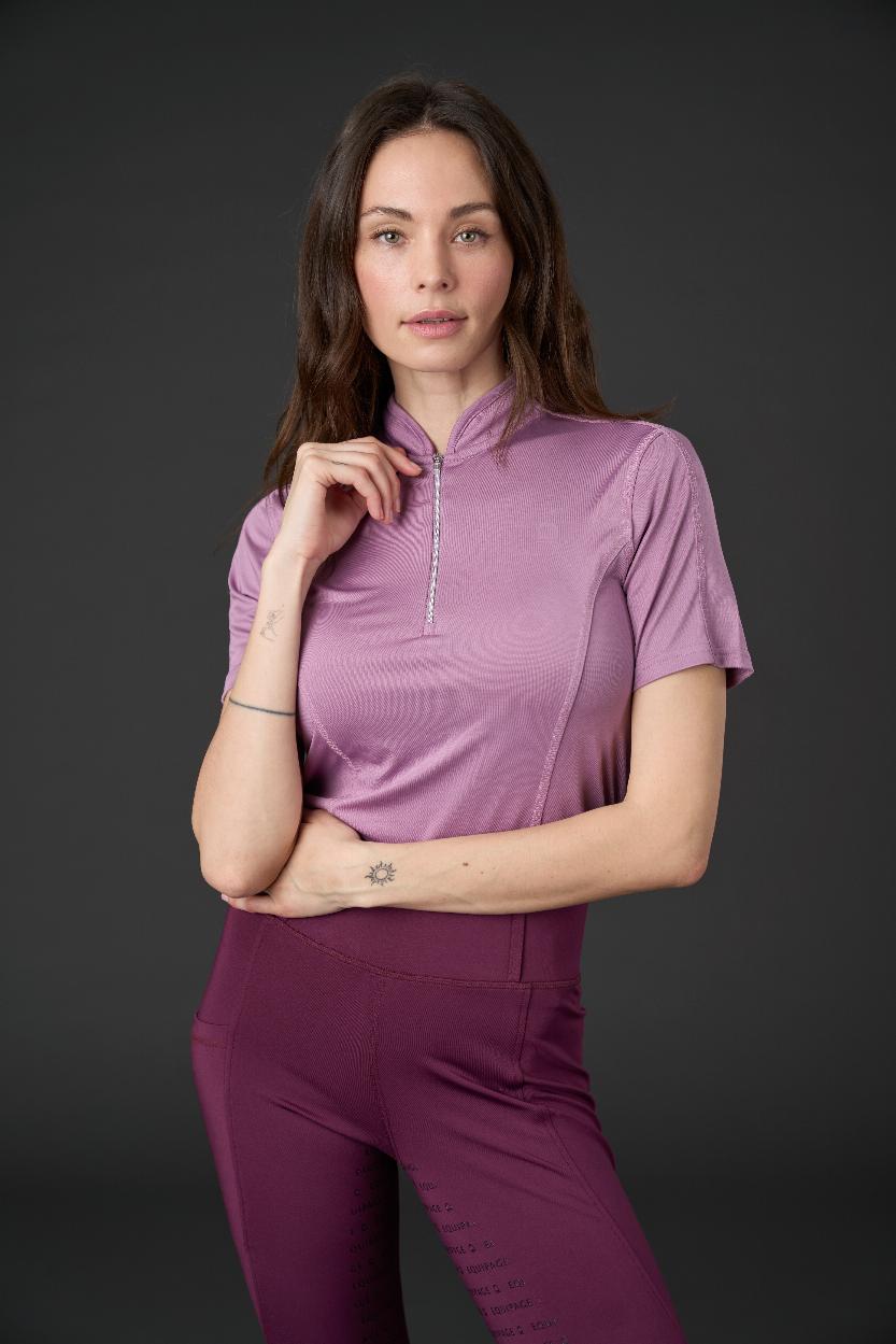 Equipage Awesome Kurzarm-T-Shirt - Very Grape (XS)