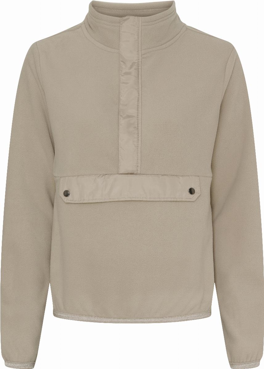 Equipage Medina Fleece Anorakki - Beige Melange