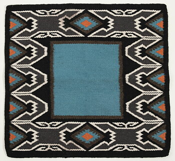 WESTRIDE Nebraska Navajo By Franck Perret Westernpad Blå/Svart - 86 x 91 cm