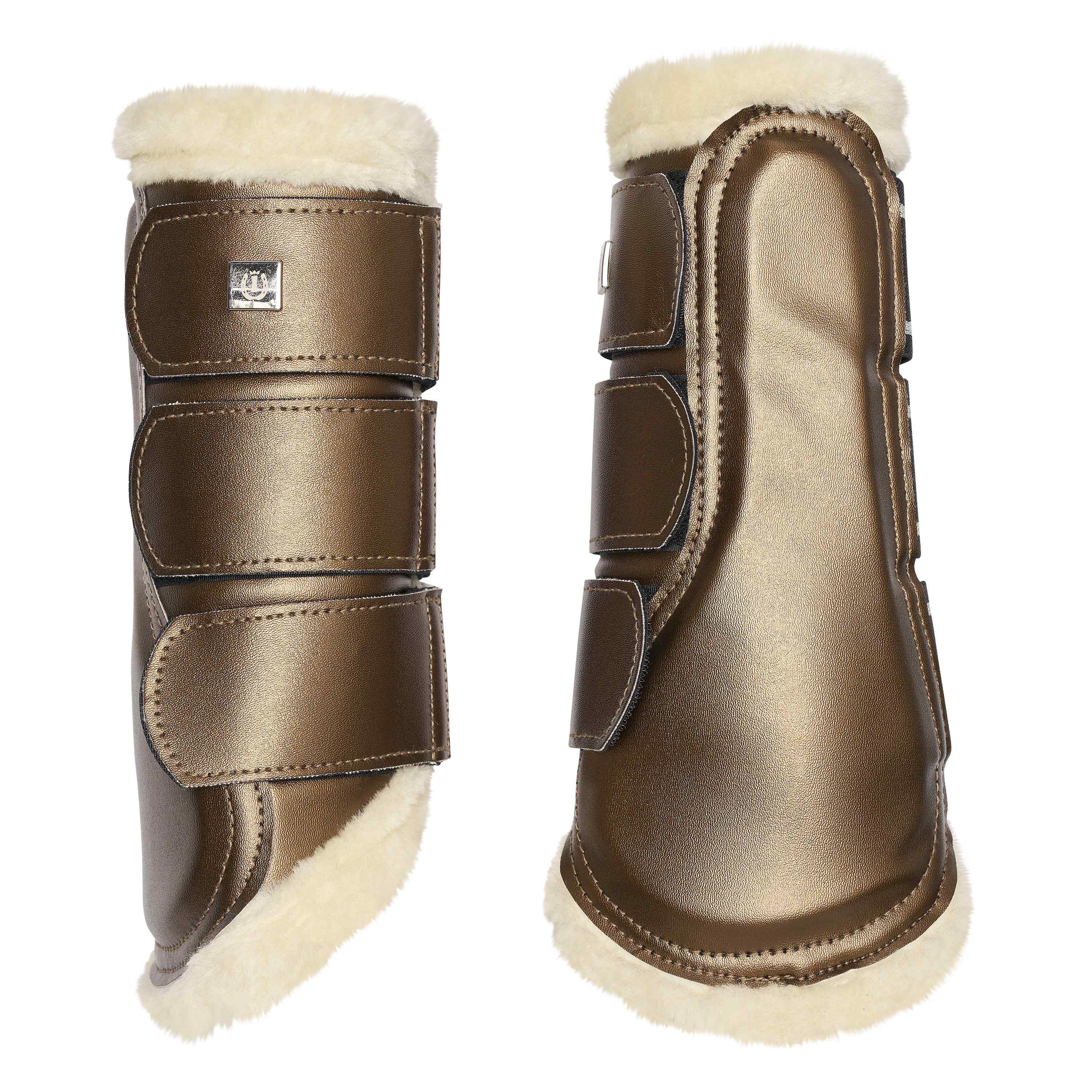 Imperial Riding Benskydd med ludd Lovely Cappuccino - 4