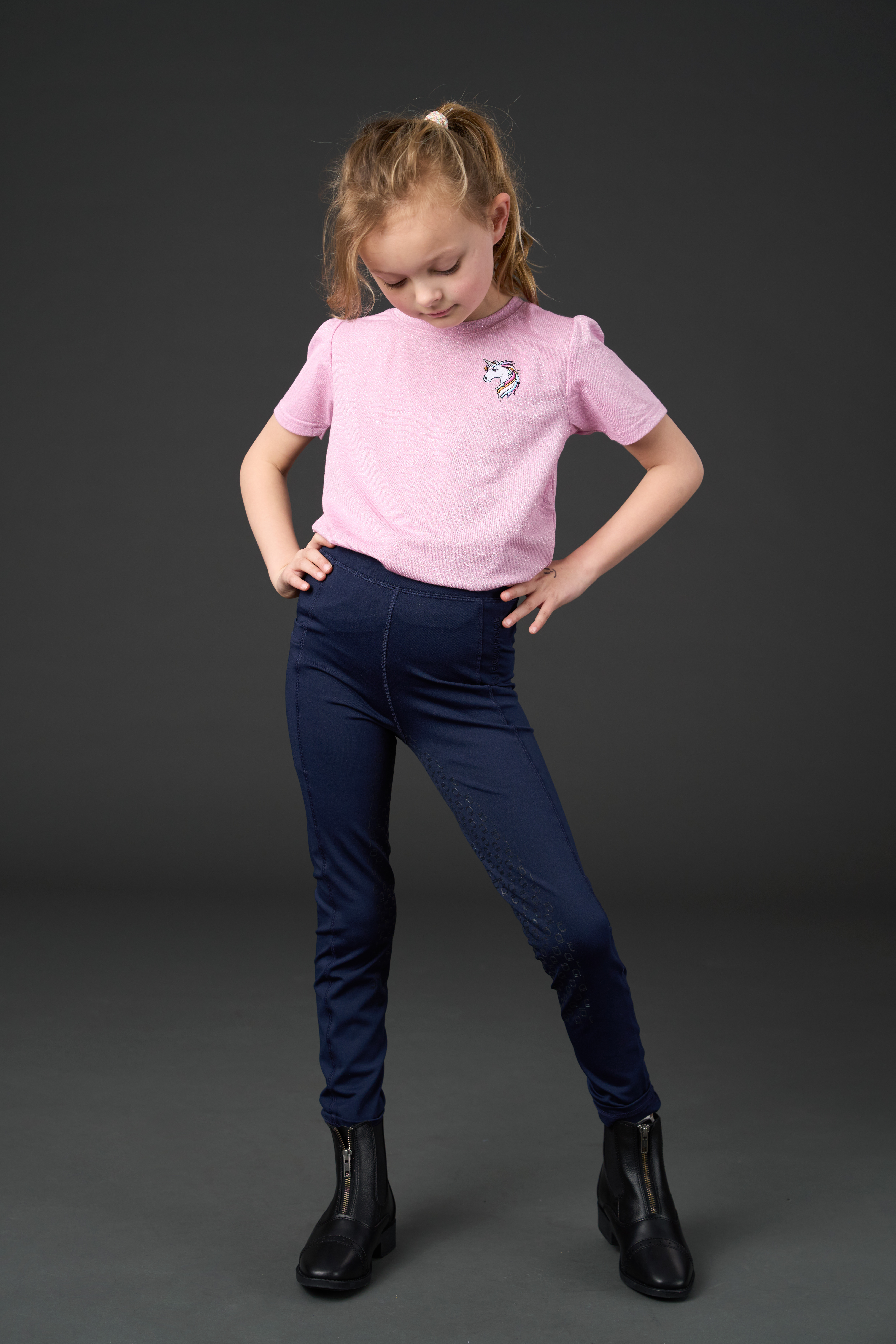 Equipage Kinder Molly Reitleggings, Vollbesatz - Marineblau - 3