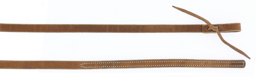WESTRIDE Reins By Franck Perret, Smooth Leather Chestnut - 211 cm long