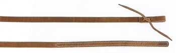 WESTRIDE Reins By Franck Perret, Smooth Leather Chestnut - 211 cm long