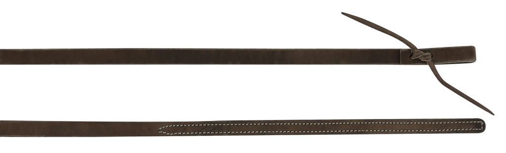 WESTRIDE Reins By Franck Perret, Smooth Leather Chocolate - 211 cm long
