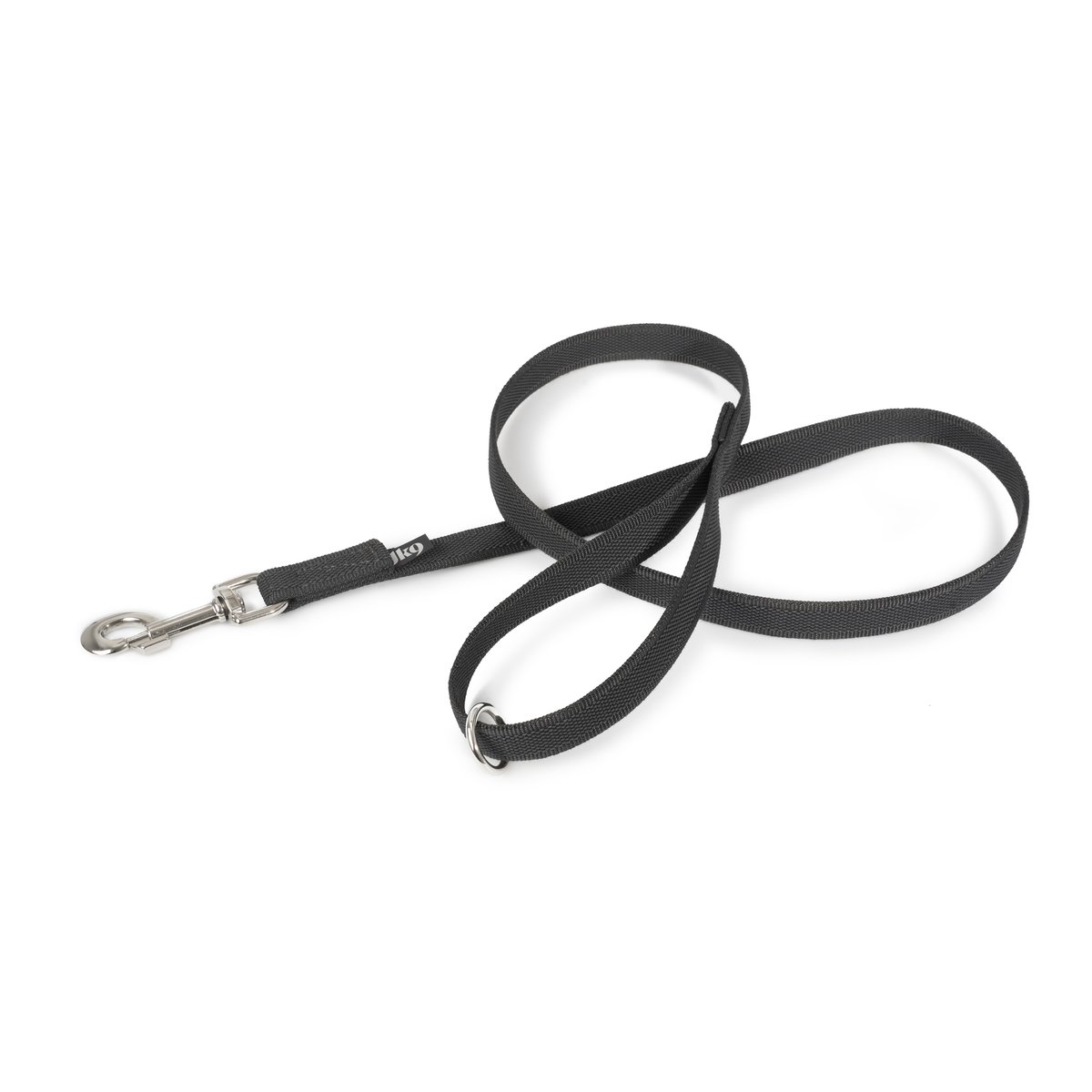 Julius-K9 C&G Super Grip leash with handle and O-ring - Black/Grey