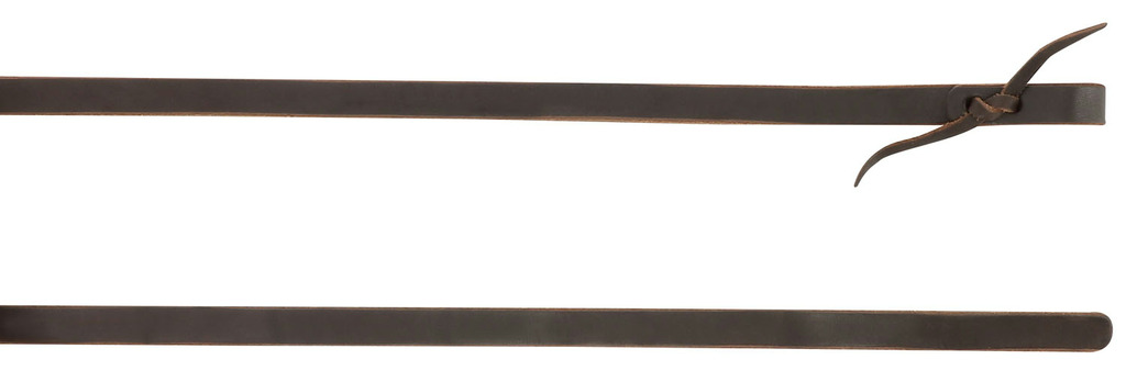 WESTRIDE Reins By Franck Perret, Weighted, Smooth Leather Chocolate - 211 cm long