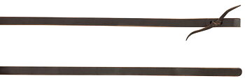 WESTRIDE Reins By Franck Perret, Weighted, Smooth Leather Chocolate - 211 cm long