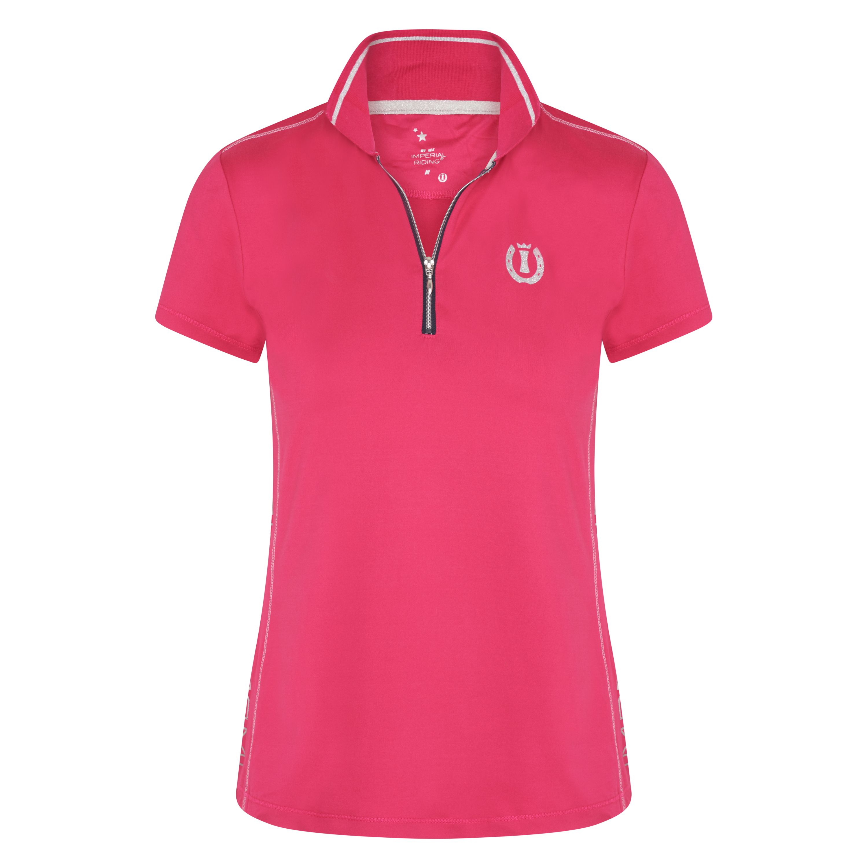 Imperial Riding Polo shirt tech Ruby Bright Rose (XS)