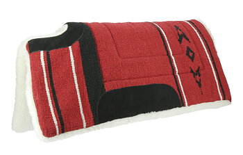 WESTRIDE Navajo Gullet Cut Westernpad Röd - 76 x 76 cm