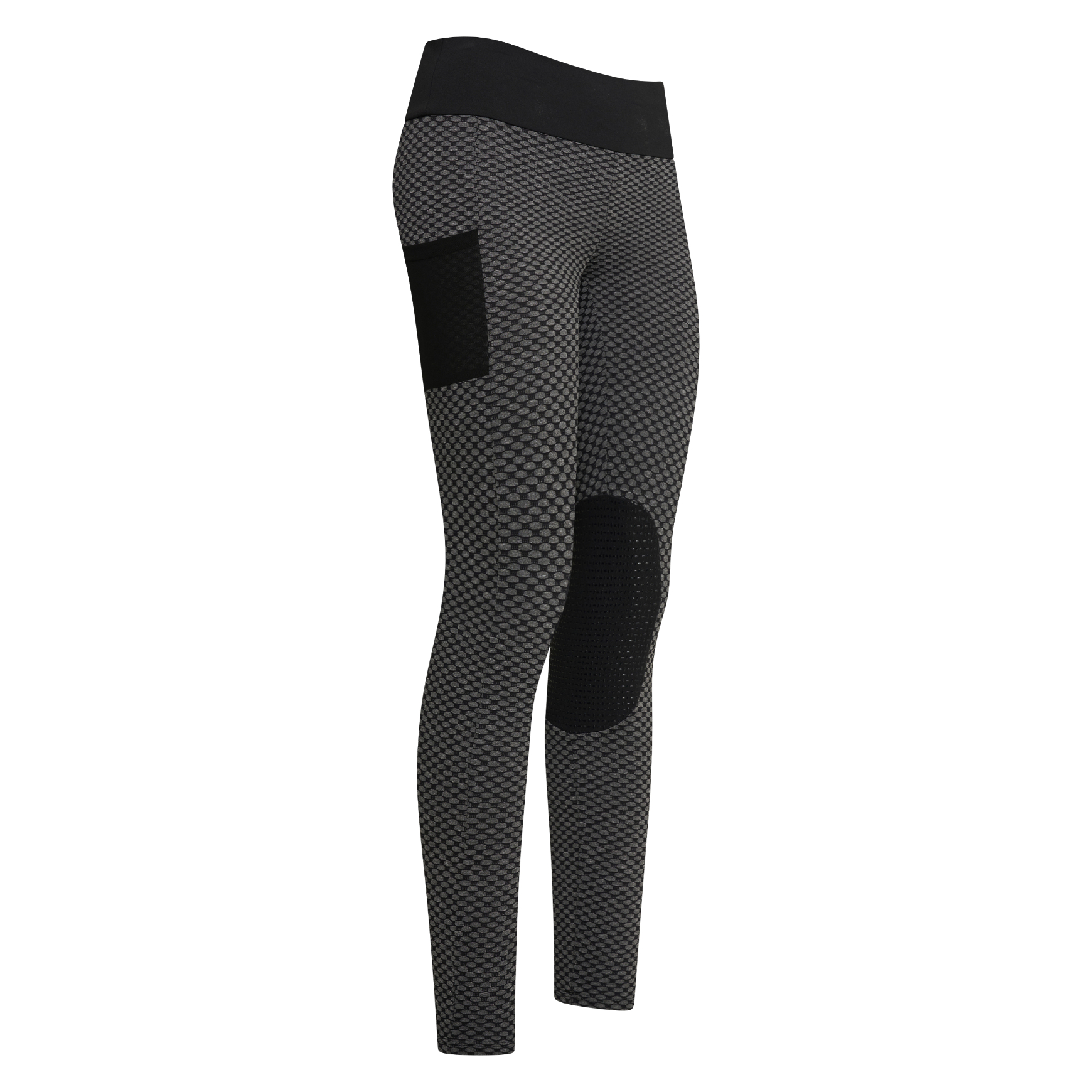 Imperial Riding Ridtights Diamond Bubble KneeGrip Black (140)