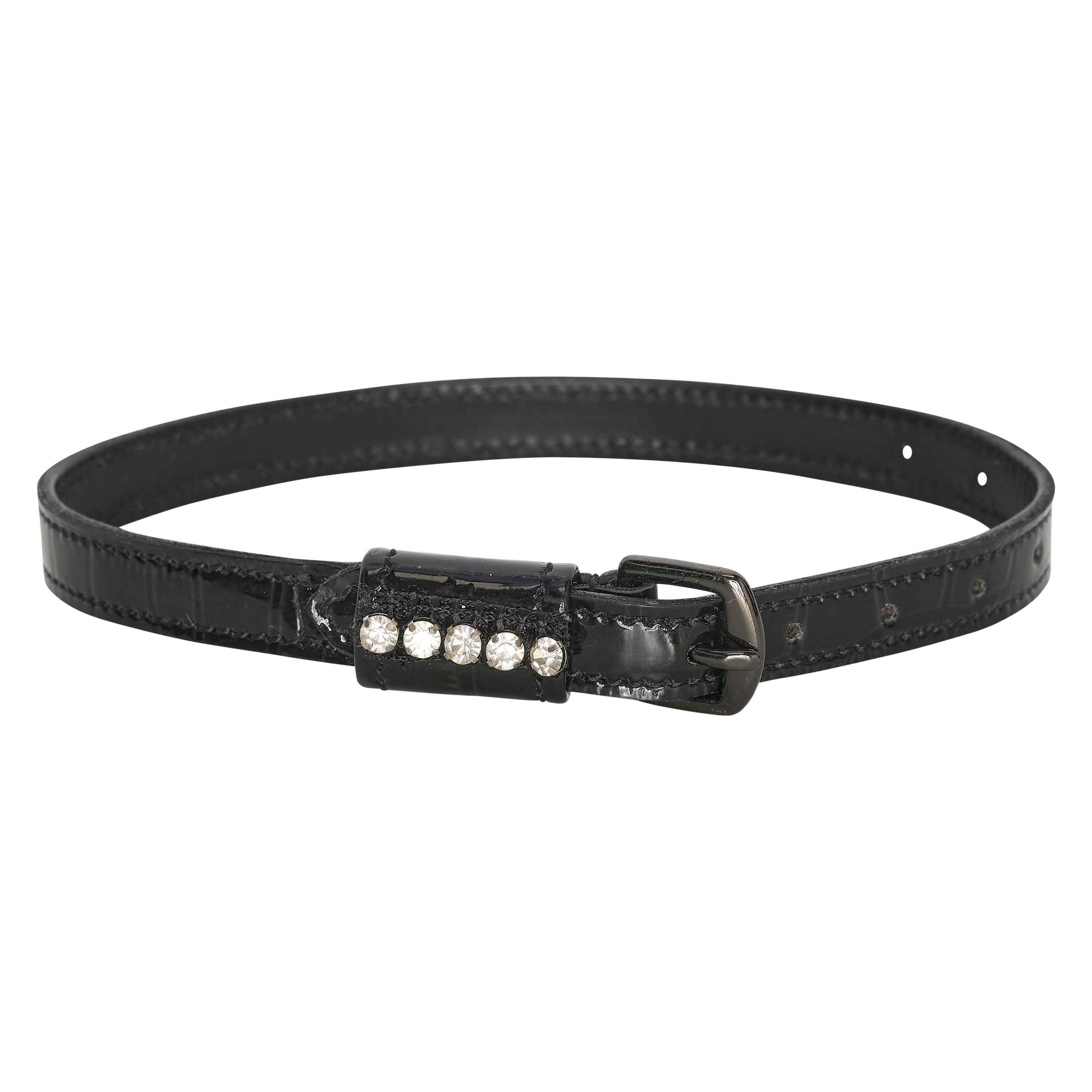 Imperial Riding Kannusremmit juniori Walker glam Black-Black Croco
