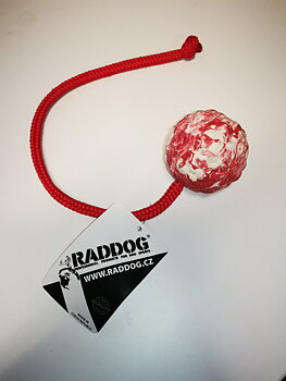 RADDOG  Pallo ja köysi - kovaa muovia  6cm