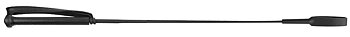 WHIP & GO Fibreglass Plastic Coated Whip Black - 75 cm long