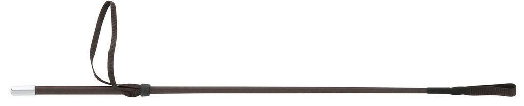 WHIP & GO Nylonflätat Ridspö i Glasfiber Brun - 61 cm long