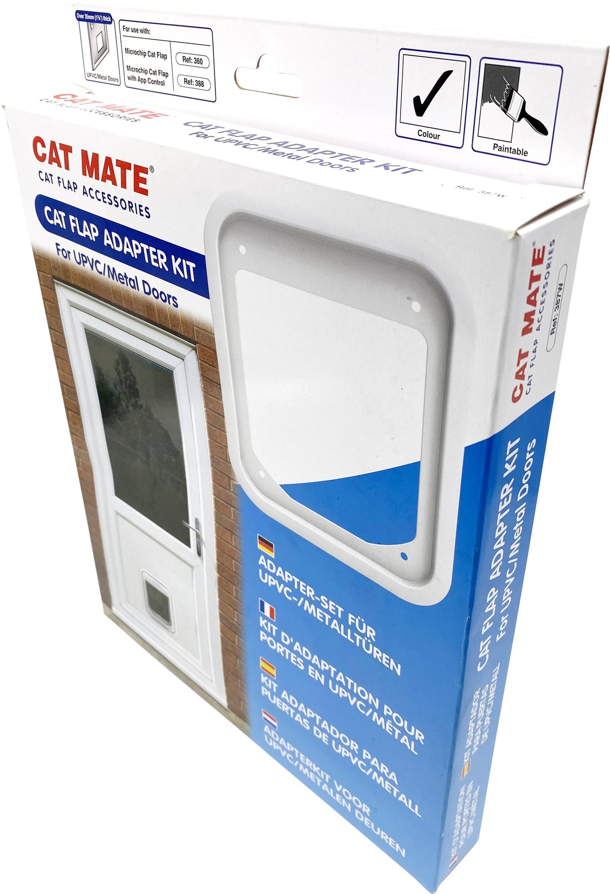 Petmate Mikrosplitter-Adapter für Metalltür - White