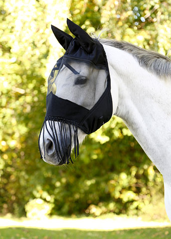 Covalliero Fly Mask with Ear Protection and Fringes - 2