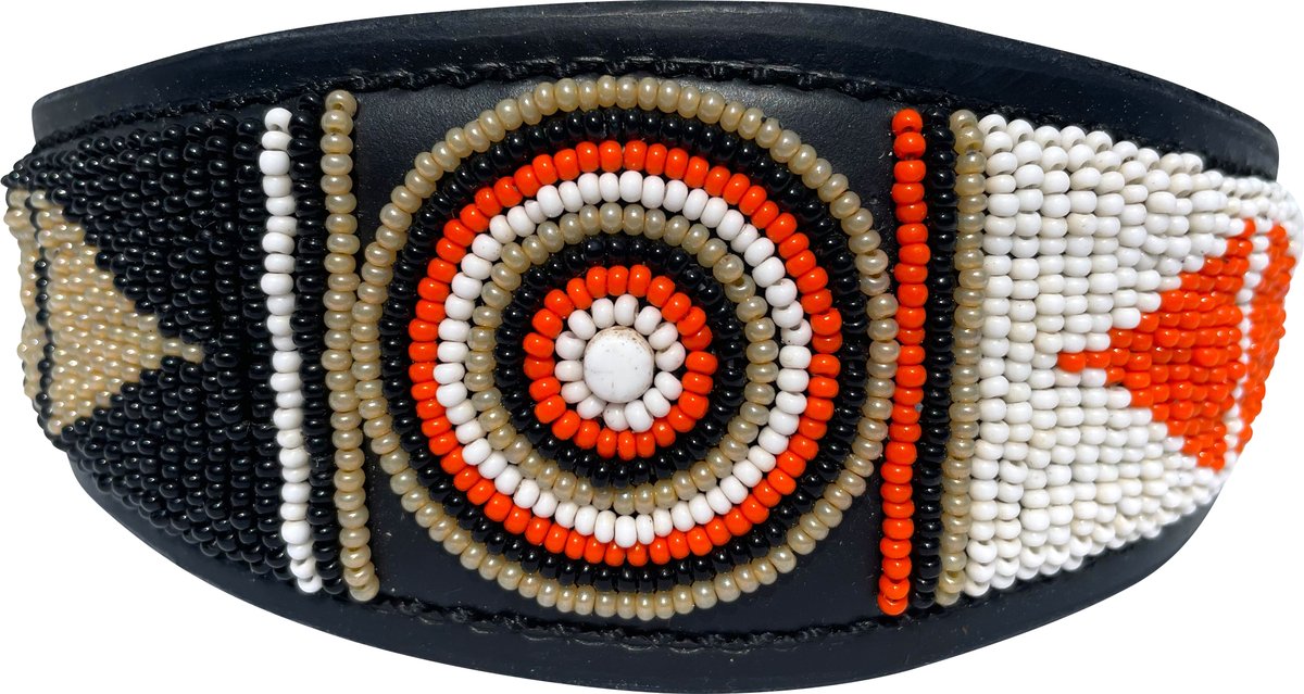 Kampuni Handgemachtes Hundehalsband Lucher Swahili antik