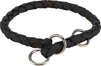 Jolly Paw Halbwürger, geflochten - Black