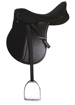 NORTON Synthetic Stirrup Leathers Black
