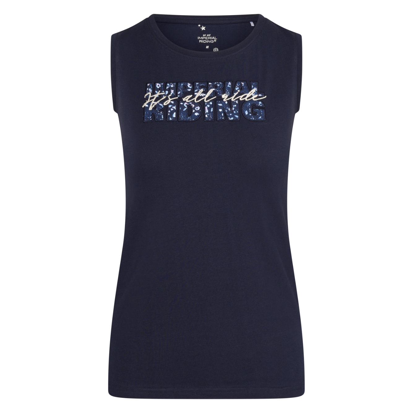 Imperial Riding Undertröja Smiley Flowers Navy AOP (XS)