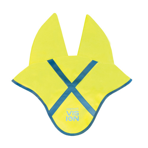 Equetech Hi-Vis Vision Reflective Hood with Soundproof Ears - Yellow - Washable 