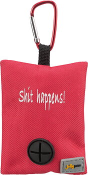 Jolly Paw Poop Bag dispenser "Shit happens!" - Assorted colors