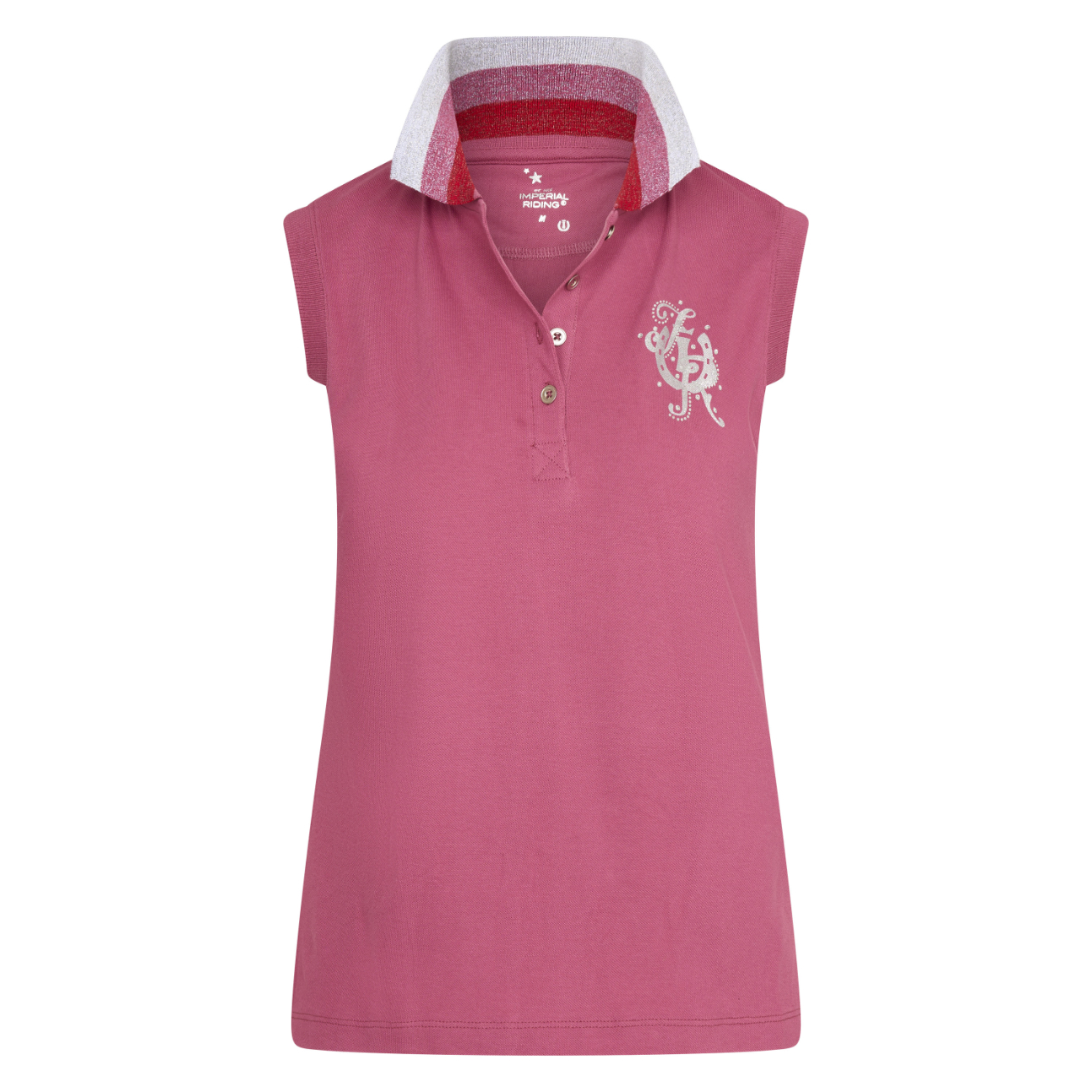 Imperial Riding Polo shirt sleeveless Frenzie Violet rose - 3