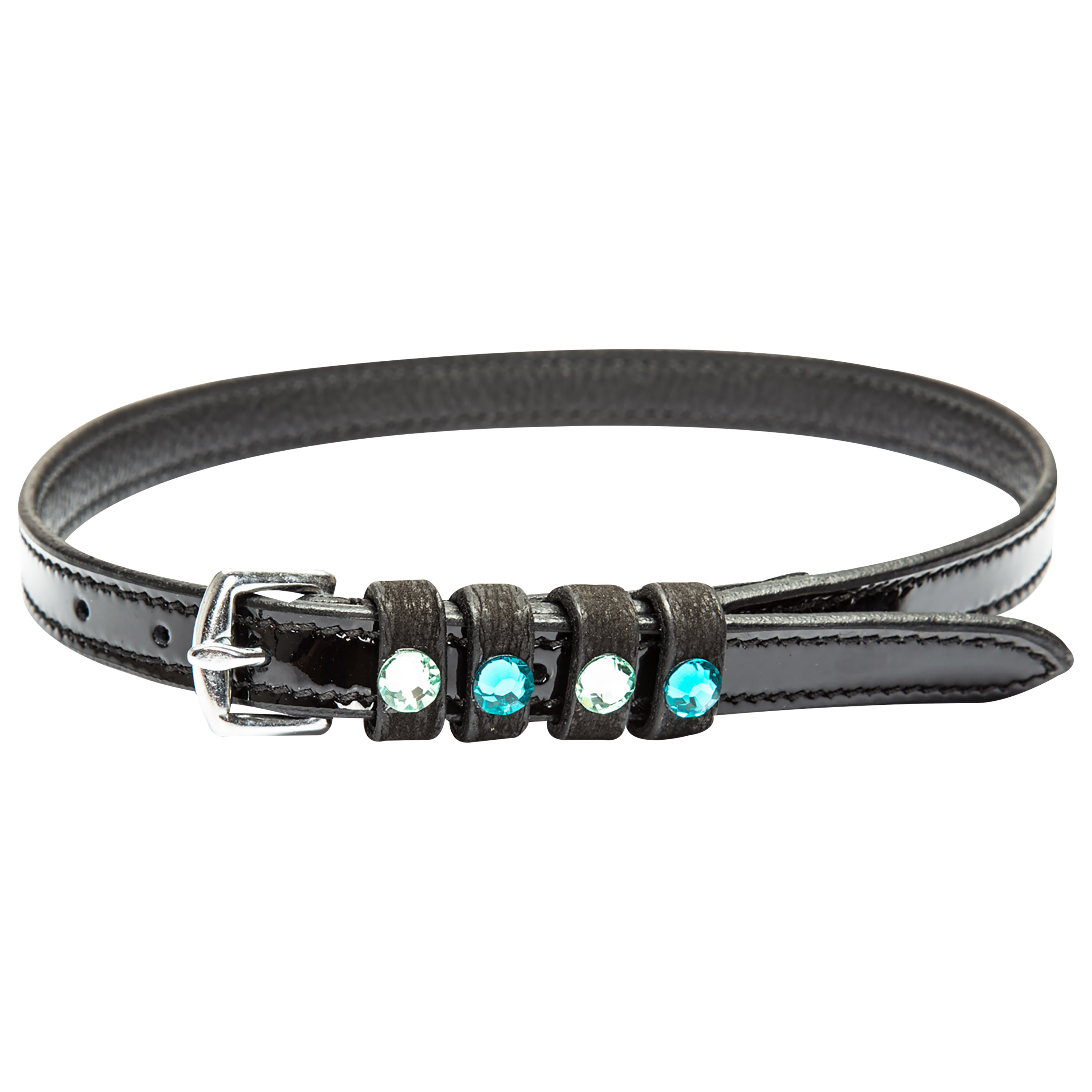 Imperial Riding Sporremmar läder Pardouz Black Lack-Zircon